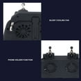 thumbnail image 2 of Mobile Game Controller, ABS Phone Gaming Grip Gamepad  Heat Dissipation With Dual Cooling Fan For Indoor, 2 of 7