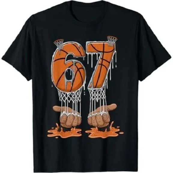 Basketball 67 Six Seven Meme Drip Gen Alpha Funny Sport Youth Unisex T-Shirt, up to size 5XL