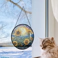 thumbnail image 5 of Stained Glass Window Hanging Sunflowers - Stained Glass Window Hanging Sunflowers, Festival Gift Ornament, Home Wall & Window Art, Brightens Any Space with Light, 5 of 6