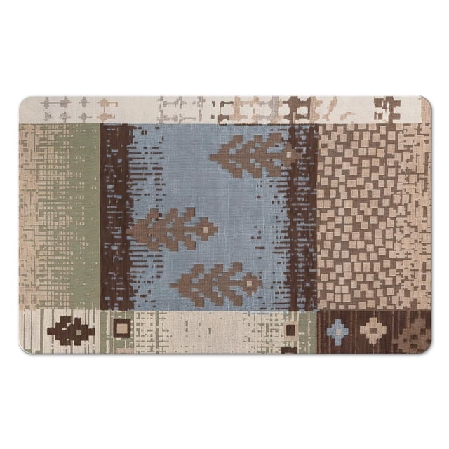 Tapis de Salle de Bain 20x32 Pouces Chic & Lavable en Machine : Tapis Réversible Intérieur et Extérieur, Parfait pour Entrée, Cuisine, Chambre - Design de Sol Superposé