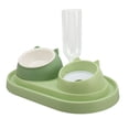 thumbnail image 5 of Juego de cuencos de agua y comida para gatos de cerámica para evitar derrames, cuenco elevado de comida lenta para gatos y perros con doble inclinación, 5 of 5