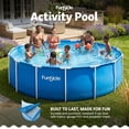 thumbnail image 4 of Funsicle 15' x 48" Outdoor Activity Round Frame Above Ground Swimming Pool Set, 4 of 9