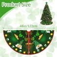 thumbnail image 5 of St. Patrick''s Day Tree Skirt 30" Green Clover Shamrock Christmas Tree Skirt St Patrick Tree Mat for Holiday Party Decoration Home Indoor Outdoor, 5 of 6