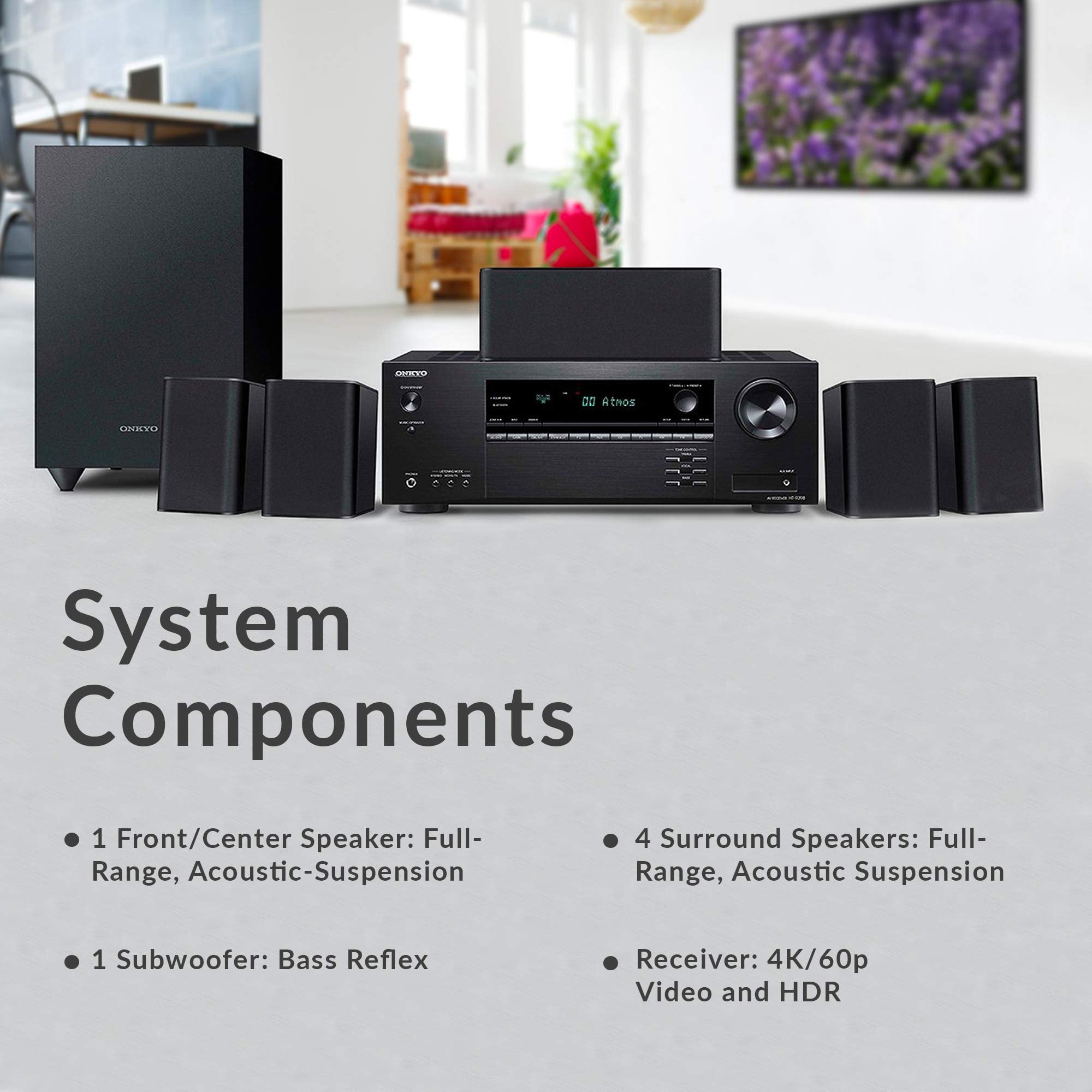 Onkyo HT-S3910 5.1-Ch Home Theater Receiver & Speaker Package