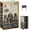 Berlin, variant on PETGLE Book Safe with Key Lock, Diversion Hidden Secret Metal Lock Box for Home Security, Money & Jewelry, 9.5" x 6.2" x 2.2", Eiffel Tower