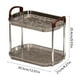 thumbnail image 3 of Estante de Almacenamiento de Plástico Transparente - Organizador de Baño y Escritorio de 2 Niveles para Cosméticos, Tazas y Adornos, 30,5 X 21 X 20,4 Cm, 3 of 6