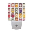 thumbnail image 6 of Yayeee LED Plug in Night Light for The Home with Auto Dusk to Dawn Light Sensors, 2 Pack, Colorful Jam Jars, 6 of 6