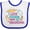 White and Royal, variant on Inktastic I Love Baking with My Grandma Girls Baby Bib