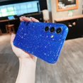 thumbnail image 4 of Compatible with Samsung Galaxy S24 Plus Case,Cute Neon Bright Color,Glitter Bling Thin Slim Shockproof Silicone Sparkly Cover for Women Girl for Galaxy S24 Plus-Dark Blue, 4 of 6