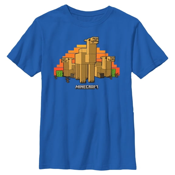 Boys Minecraft Camel Landscape T Shirt