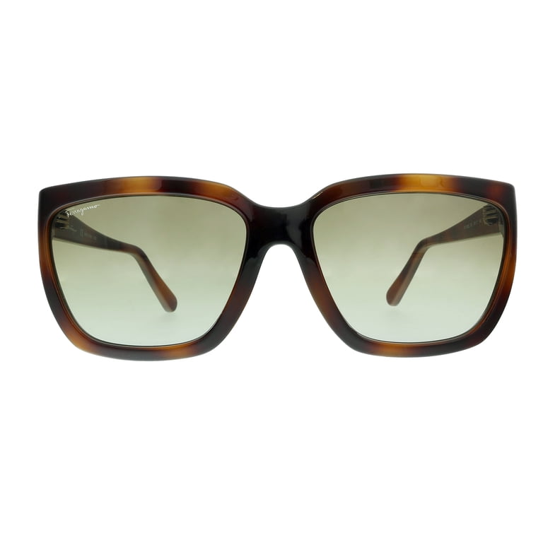 NWT Salvatore Ferragamo SF1018S Tortoise Rectangle 59mm Sunglasses Salvatore Ferragamo SF 1018S Plastic Womens Rectangular  main image 2