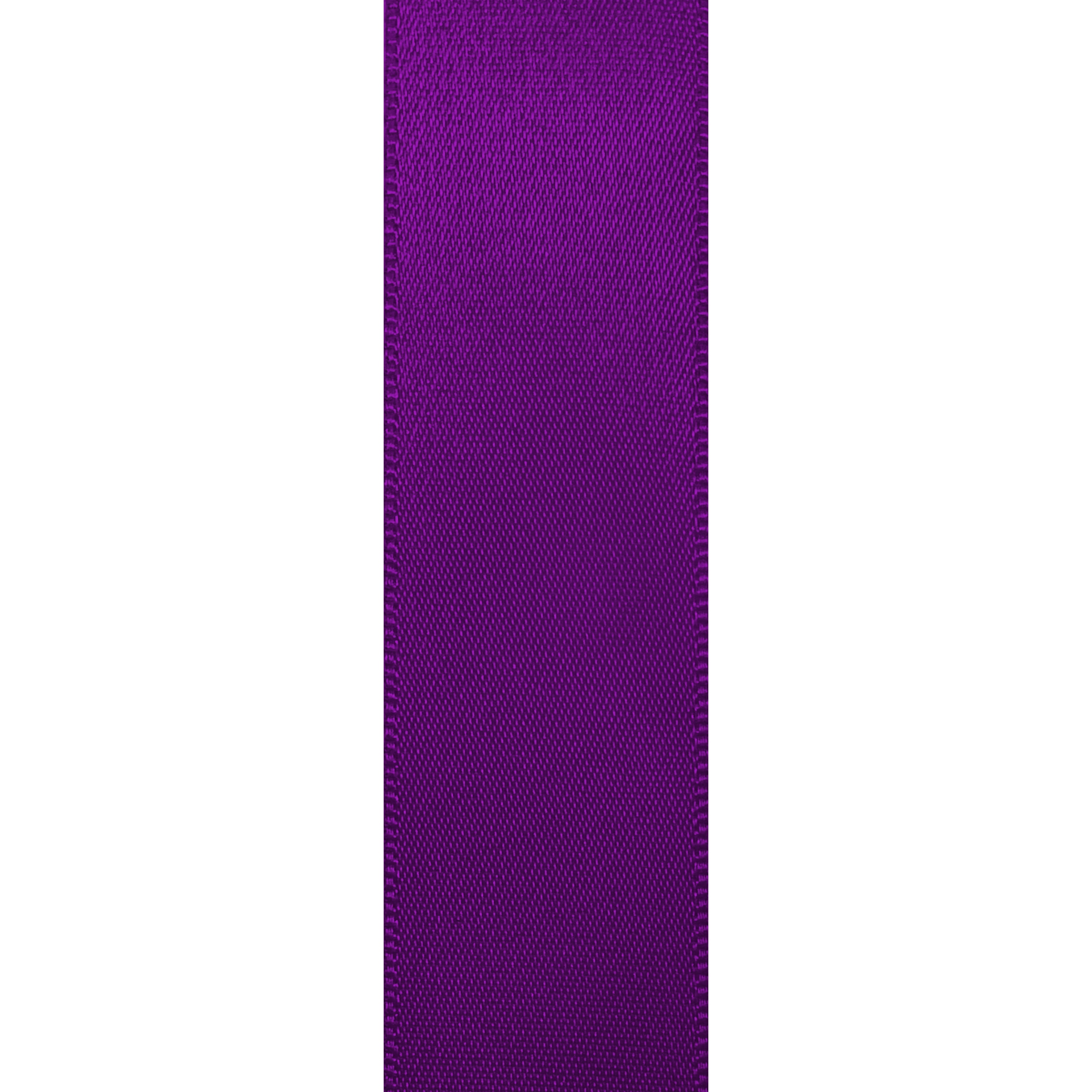 Purple Double Faced Satin Ribbon for Crafts, 7/8" x 100 Yards by Gwen Studios