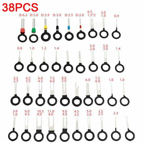38PCS Auto Car Terminal Kit Pin Ejector Wire Extractor Removal Connector Tool
