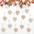 thumbnail image 4 of Adornos Docrafts 1 pieza cm Decoraciones Copos de nieve Formas Tinksky Adornos de madera Adorno rústico de madera para árbol Copo de nieve para Navidad Amor corazon, 4 of 8