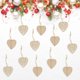 thumbnail image 4 of 12 piezas de madera para adornos navideños con forma de colgante para manualidades. Amor corazon, 4 of 8
