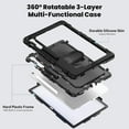 thumbnail image 3 of Funda Protectora para Samsung Galaxy Tab S10 FE+Plus de 13.1 Pulgadas Modelo 2025 (X620/X66B)(Negro), 3 of 9