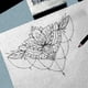 thumbnail image 3 of Paquete de 100 Papeles de trazado Sombreado Maquillaje Draft Sketch Sheets Mano DIY Reciclable Pintura Marcador Pluma Tejidos Accesorios Yuarrent CE001255-00, 3 of 7