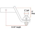 thumbnail image 4 of CURT 45144 Rockerball Cushion Hitch 2 Inch Ball Mount with 5-Inch Drop, 4 of 4