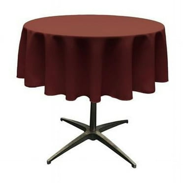 TCpop58R-BurgundyP17 Polyester Poplin Tablecloth, Burgundy - 58 in. Round