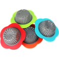 thumbnail image 3 of Silicone Kitchen Sink Filter Strainer Set,4.5'' Universal Bathroom Sink Drain Stopper for Kitchen Waste, Garbage,Vegetable,Fruits,4 Pack, 3 of 5