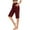 Wine, variant on BXINGOHAI Women Capris Pants Quick Dry Beach Swimming Pants with Pockets Wine M