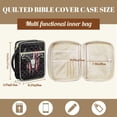 thumbnail image 7 of Xoenoiee Deer Skull American Flag Print Bible Cover Case for Women Men Large Bible Cover with Handle Quilted Bible Carrying Case Bible Study Supplies Accessories with Pocket, 7 of 7