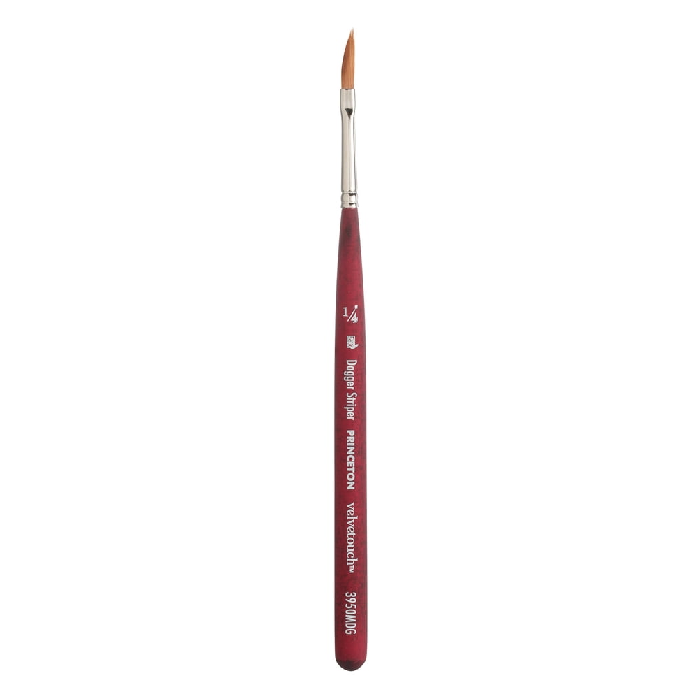 Princeton Brush Velvetouch Mixed Media Mini Brush Dagger Striper 1 4