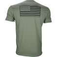 thumbnail image 2 of 5% Nutrition Rich Piana Muscle T-Shirt, US Flag Military Green Short Sleeve Cotton Gym Workout Shirt, 2 of 5