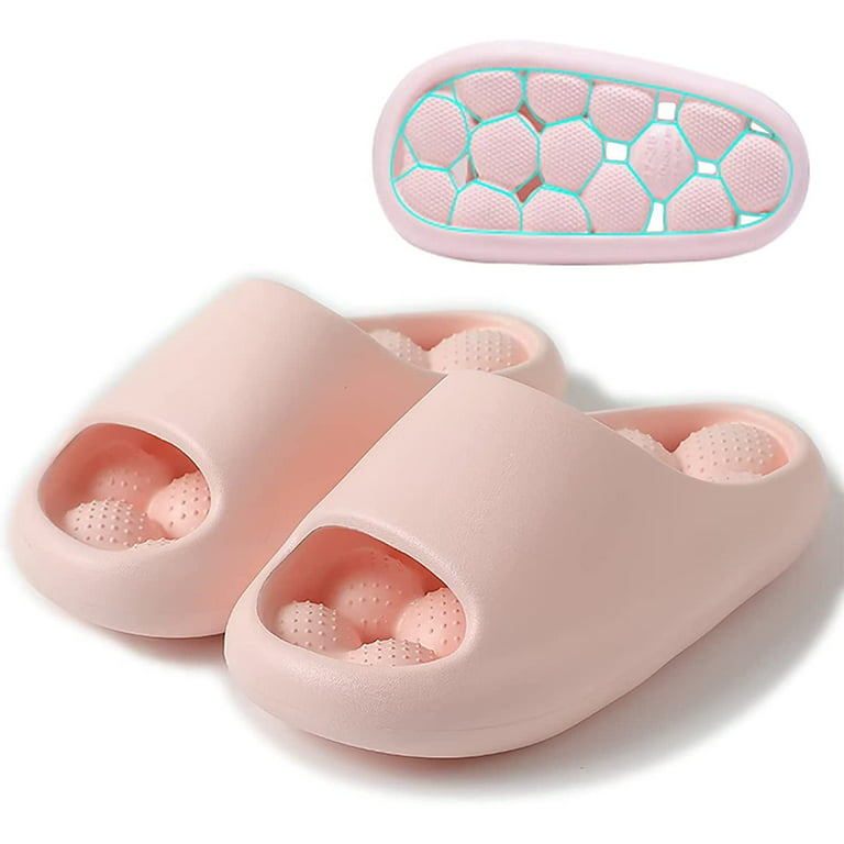 Bubble Massage Slides for Women Men, Soft Cloud House Slippers Golf Balls  Shower Shoes Quick Drying Non-Slip Beach Sandals for Indoor Outdoor Pool  Spa Gym 