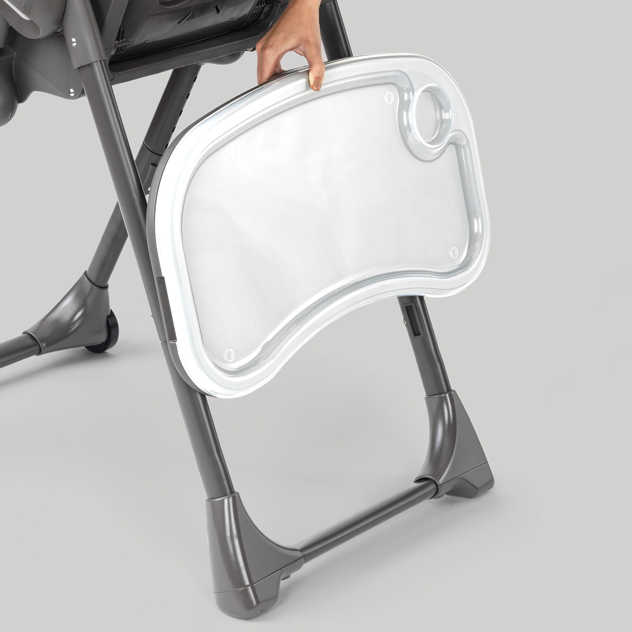 Chicco Polly Space-Saving Fold Easy Clean High Chair, Black photo 7