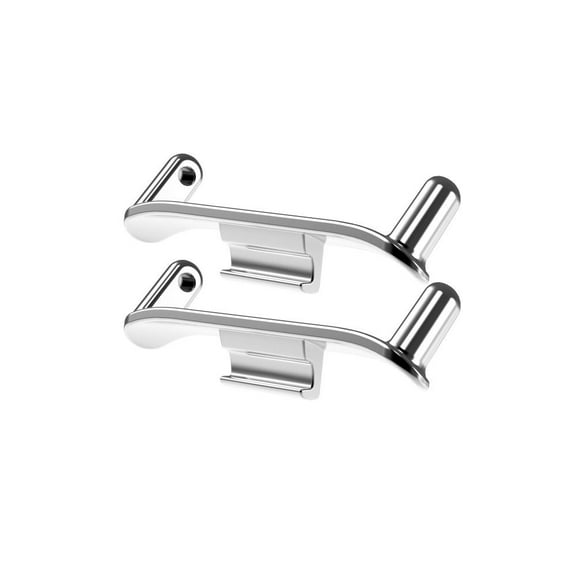 1Pair New Smart Watch Wristband Watchband Watchband Connector Strap Adapter Metal Wristband Adapter SILVER