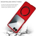 thumbnail image 2 of Decase Magnetic Case for Samsung Galaxy Z Flip 7 5G 2025,Lightweight Slim Fit Drop Matte Protection Cover,Rugged Shockproof Cover for Samsung Galaxy Z Flip 7 5G, Hard PC Protective Phone,Red, 2 of 7