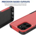 thumbnail image 4 of Defender Case for Motorola Moto G 5G 2025 / G 2026 / G Play 2026 6.7", Dual Layer PC+TPU Rugged Shockproof Full Body Protective Cover,Red, 4 of 6