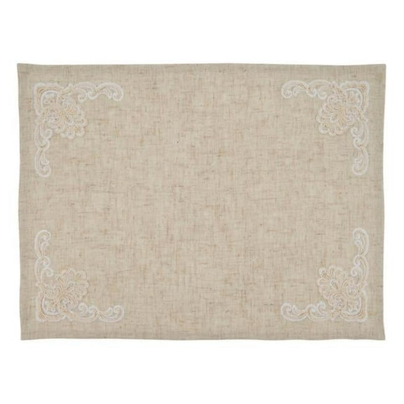 Saro Lifestyle Embroidered Design Placemat (Set of 4)