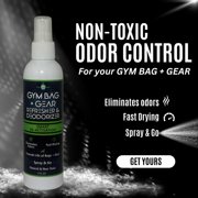EarthSential Gym Bag + Gear Refresher & Deodorizer Spray, 4oz, all natural