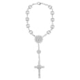 thumbnail image 2 of Colgante de Rosario para coche, adorno colgante, pulsera de Rosario, accesorio para espejo retrovisor de coche cruzado, 2 of 4