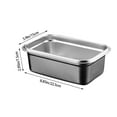 thumbnail image 3 of Clearance!Ymkly Reusable Ice Cream Storage Containers with Lids Stainless Steel Food Keeper Freezer Box Insulated Ice Cream Tub for Refrigerator Home Made Ice Cream, 3 of 7