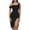 Black, variant on Elainilye Fashion Wedding Guest Dresses for Women Summer One Shoulder Sleeveless Splicing Irregular Dress Prom Dress,Red