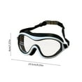 thumbnail image 3 of Swimming Goggles Adult Large Frame | Waterproof Silicone | Anti-Fog PC Lenses | Adjustable Comfort Fit | Clear Vision for Training & Diving | Multiple Colors | Durable | Includes Storage Case, 3 of 6