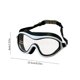 thumbnail image 3 of Adult Waterproof Large Frame Swimming Goggles With PC Lenses Against-Fogs Coating Silicone Fits For Comfortion And TrainingFeatures: Superior quality material: Made of soft and wear silicone, 3 of 6