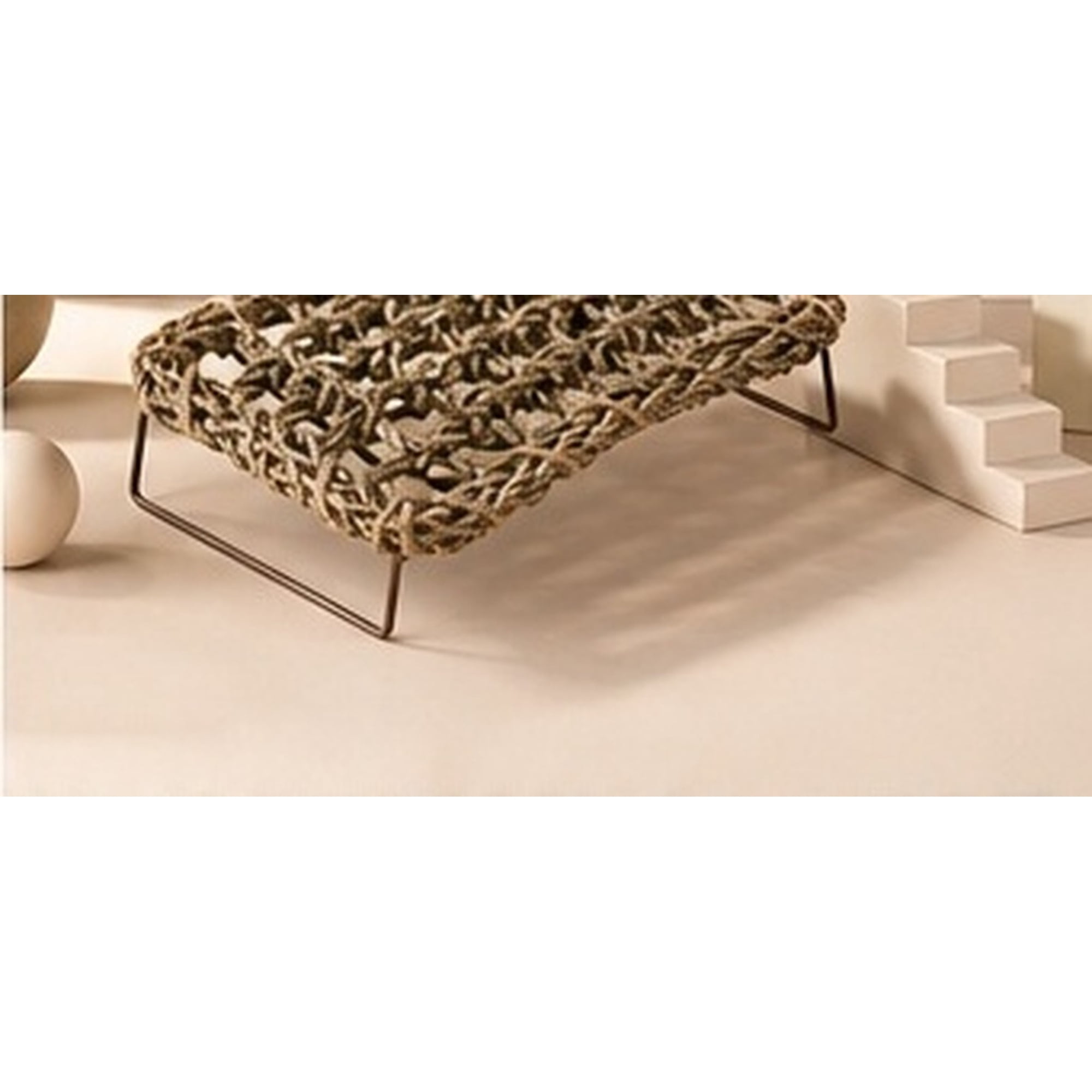 ELAYARD Khaki Woven Reptile Hammock Bed Comfortable Lounger for Bearded Dragon Basking Platform