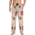 thumbnail image 4 of GZHJMY Vintage Mushroom Pajama Pants For Men, Men's Separate Bottoms, Small, Lounge Pants with Pockets, Christmas New Year Birthday Gifts, Small, Christmas New Year Birthday Gifts, Small, 4 of 7
