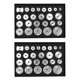 thumbnail image 1 of 50 Piezas Caja Trasera de Reloj Herramienta de Reparación de Relojes de Aluminio Metal Prensa Más Cercana Muere, 1 of 8