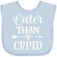 thumbnail image 3 of Inktastic Valentine Day Cuter Than Cupid Boys or Girls Baby Bib, 3 of 4