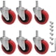 thumbnail image 3 of 6 Pack Creeper Wheels 2.5 Inch Heavy Duty Swivel Caster Wheel With M10 Threaded Stem-yvan, 3 of 5