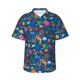 thumbnail image 1 of Fotbe Sea Fish Camisa Hawaiana para Hombre Unisex – Camisa Casual de Verano con Botones de Manga Corta de Algodón y Lino,Medium, 1 of 7