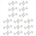 thumbnail image 1 of 30 Piezas de Palillos de Aleación de Zinc Soporte para Cucharas, Tenedores, Soporte para Cuchillos Soporte para Estante Decoración de Mesa Artesanal de Metal, 1 of 5