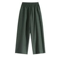 thumbnail image 7 of yillto Men Big and Tall Pant Straight Leg Loose Elastic Waist Drawstring Causal Trousers with Pockets, 7 of 7
