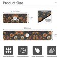 thumbnail image 3 of Yayeee Faucet Mat for Kitchen Sink 14.7" Diatomite Long Splash Guard Pad, Dark Floral Pattern, 3 of 7