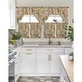 thumbnail image 4 of Rustic Botanical Swag Curtains for Living Room/Bedroom Windows, Vintage Floral Wildflower Kitchen Curtains and Valances Set 36 Inch Length, Light Filtering Swags Valance Curtain Panels, 4 of 5